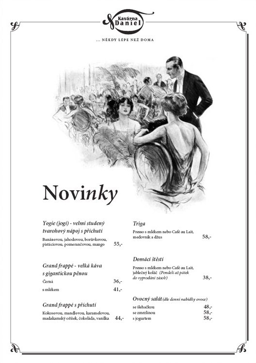 Nápojový lístek – část 1