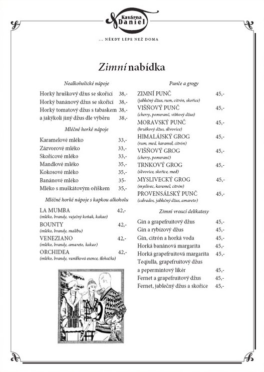 Nápojový lístek – část 2